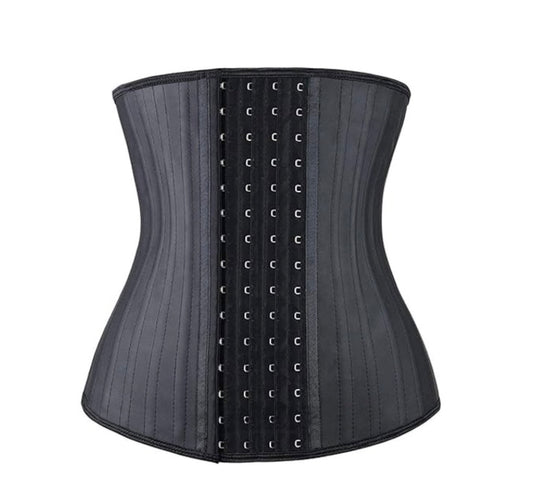 Steel bone latex waist trainer belly slimming