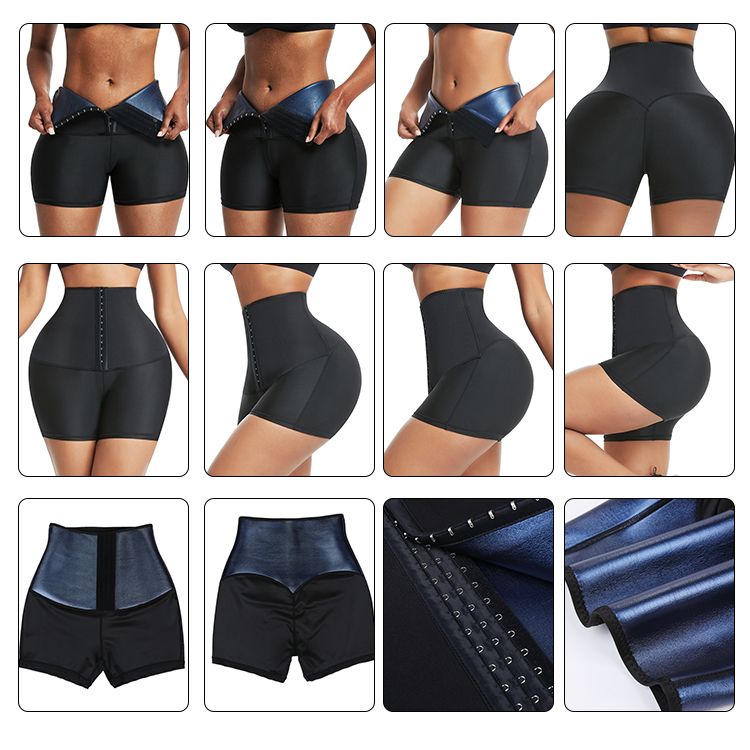 High-Waisted Neoprene Waist Training Shorts for Women